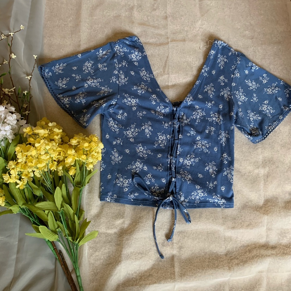 NWOT Peasant Crop Top- American Rag